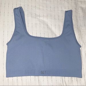 SET Active Ribbed Box Cut Bra